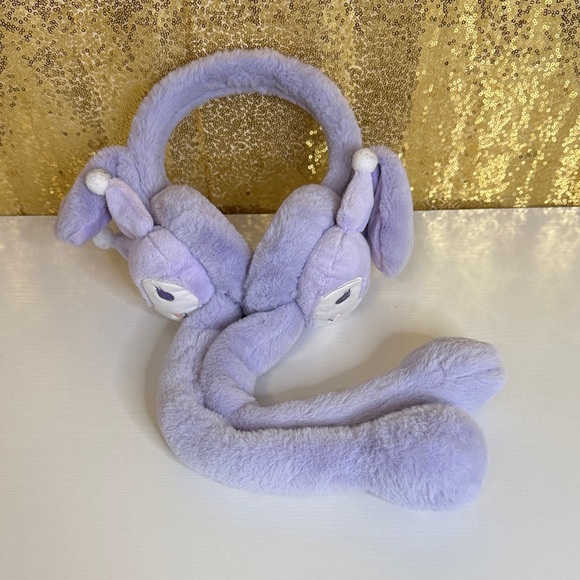 Plush Purple Sanrio Ear Muffs - Picture 1 of 3